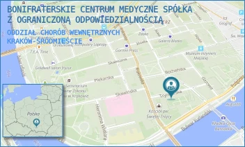 ODDZIAŁ CHORÓB WEWNĘTRZNYCH - BONIFRATERSKIE CENTRUM MEDYCZNE SPÓŁKA Z OGRANICZONĄ ODPOWIEDZIALNOŚCIĄ - UL. TRYNITARSKA 11,  KRAKÓW-ŚRÓDMIEŚCIE