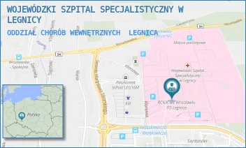ODDZIAŁ CHORÓB WEWNĘTRZNYCH - WOJEWÓDZKI SZPITAL SPECJALISTYCZNY W LEGNICY - UL. JAROSŁAWA IWASZKIEWICZA 5,  LEGNICA