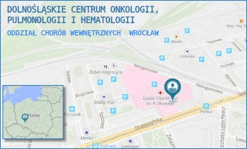 ODDZIAŁ CHORÓB WEWNĘTRZNYCH - DOLNOŚLĄSKIE CENTRUM ONKOLOGII, PULMONOLOGII I HEMATOLOGII - UL. GRABISZYŃSKA 105,  WROCŁAW