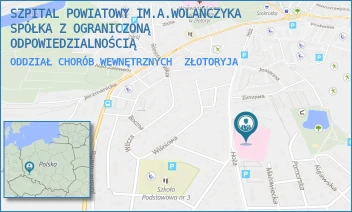 ODDZIAŁ CHORÓB WEWNĘTRZNYCH - SZPITAL POWIATOWY IM.A.WOLAŃCZYKA SPÓŁKA Z OGRANICZONĄ ODPOWIEDZIALNOŚCIĄ - UL. HOŻA 11,  ZŁOTORYJA