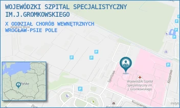 X ODDZIAŁ CHORÓB WEWNĘTRZNYCH - WOJEWÓDZKI SZPITAL SPECJALISTYCZNY IM.J.GROMKOWSKIEGO - UL. KOSZAROWA 5,  WROCŁAW-PSIE POLE