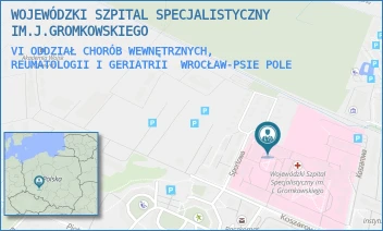 VI ODDZIAŁ CHORÓB WEWNĘTRZNYCH, REUMATOLOGII I GERIATRII - WOJEWÓDZKI SZPITAL SPECJALISTYCZNY IM.J.GROMKOWSKIEGO - UL. KOSZAROWA 5,  WROCŁAW-PSIE POLE