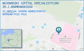 IX ODDZIAŁ CHORÓB WEWNĘTRZNYCH - WOJEWÓDZKI SZPITAL SPECJALISTYCZNY IM.J.GROMKOWSKIEGO - UL. KOSZAROWA 5,  WROCŁAW-PSIE POLE