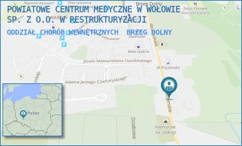 ODDZIAŁ CHORÓB WEWNĘTRZNYCH - POWIATOWE CENTRUM MEDYCZNE W WOŁOWIE SP. Z O.O. - UL. ALEJE JEROZOLIMSKIE 26,  BRZEG DOLNY