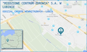ODDZIAŁ CHORÓB WEWNĘTRZNYCH - "MIEDZIOWE CENTRUM ZDROWIA" S.A. W LUBINIE - MARII SKŁODOWSKIEJ-CURIE 52-60, LUBIN