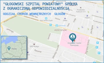 ODDZIAŁ CHORÓB WEWNĘTRZNYCH - "GŁOGOWSKI SZPITAL POWIATOWY" SPÓŁKA Z OGRANICZONĄ ODPOWIEDZIALNOŚCIĄ - UL. TADEUSZA KOŚCIUSZKI 15, GŁOGÓW