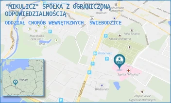 ODDZIAŁ CHORÓB WEWNĘTRZNYCH - "MIKULICZ" SPÓŁKA Z OGRANICZONĄ ODPOWIEDZIALNOŚCIĄ - UL. M.SKŁODOWSKIEJ-CURIE 3-7,  ŚWIEBODZICE
