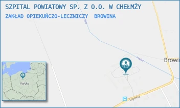 ZAKŁAD OPIEKUŃCZO-LECZNICZY - SZPITAL POWIATOWY SP. Z O.O. W CHEŁMŻY - 62,  BROWINA