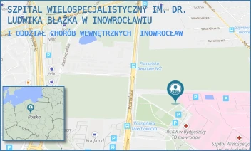 I ODDZIAŁ CHORÓB WEWNĘTRZNYCH - SZPITAL WIELOSPECJALISTYCZNY IM. DR. LUDWIKA BŁAŻKA W INOWROCŁAWIU - POZNAŃSKA 97,  INOWROCŁAW