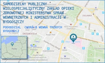 PODODDZIAĹ CHORĂB WEWNÄTRZNYCH - SAMODZIELNY PUBLICZNY WIELOSPECJALISTYCZNY ZAKŁAD OPIEKI ZDROWOTNEJ MINISTERSTWA SPRAW WEWNĘTRZNYCH I ADMINISTRACJI W BYDGOSZCZY - MARKWARTA 4-6,  BYDGOSZCZ