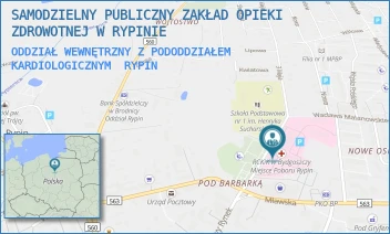 ODDZIAŁ WEWNĘTRZNY Z PODODDZIAŁEM KARDIOLOGICZNYM - SAMODZIELNY PUBLICZNY ZAKŁAD OPIEKI ZDROWOTNEJ W RYPINIE - 3 MAJA 2,  RYPIN