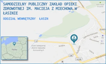 ODDZIAŁ WEWNĘTRZNY - SAMODZIELNY PUBLICZNY ZAKŁAD OPIEKI ZDROWOTNEJ IM. MACIEJA Z MIECHOWA W ŁASINIE - GRUDZIĄDZKA 2,  ŁASIN
