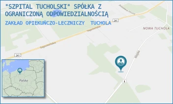 ZAKŁAD OPIEKUŃCZO-LECZNICZY - "SZPITAL TUCHOLSKI" SPÓŁKA Z OGRANICZONĄ ODPOWIEDZIALNOŚCIĄ - WIEJSKA 8,  TUCHOLA