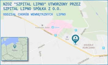 ODDZIAŁ CHORÓB WEWNĘTRZNYCH - NZOZ "SZPITAL LIPNO" UTWORZONY PRZEZ SZPITAL LIPNO SPÓŁKA Z O.O. - NIESZAWSKA 6,  LIPNO