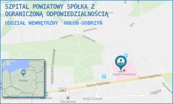 ODDZIAŁ WEWNĘTRZNY - SZPITAL POWIATOWY SPÓŁKA Z OGRANICZONĄ ODPOWIEDZIALNOŚCIĄ - DR J.G. KOPPA 1E,  GOLUB-DOBRZYŃ