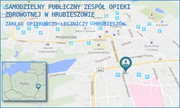 ZAKŁAD OPIEKUŃCZO-LECZNICZY - SAMODZIELNY PUBLICZNY ZESPÓŁ OPIEKI ZDROWOTNEJ W HRUBIESZOWIE - JÓZEFA PIŁSUDSKIEGO 11,  HRUBIESZÓW