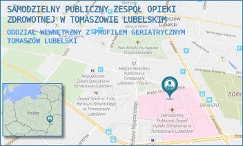 ODDZIAŁ WEWNĘTRZNY Z PROFILEM GERIATRYCZNYM - SAMODZIELNY PUBLICZNY ZESPÓŁ OPIEKI ZDROWOTNEJ W TOMASZOWIE LUBELSKIM - ALEJE GRUNWALDZKIE 1,  TOMASZÓW LUBELSKI