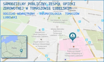 ODDZIAŁ WEWNĘTRZNY - REUMATOLOGIA - SAMODZIELNY PUBLICZNY ZESPÓŁ OPIEKI ZDROWOTNEJ W TOMASZOWIE LUBELSKIM - ALEJE GRUNWALDZKIE 1,  TOMASZÓW LUBELSKI