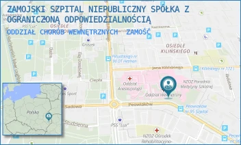 ODDZIAŁ CHORÓB WEWNĘTRZNYCH - ZAMOJSKI SZPITAL NIEPUBLICZNY SPÓŁKA Z OGRANICZONĄ ODPOWIEDZIALNOŚCIĄ - PEOWIAKÓW 1,  ZAMOŚĆ