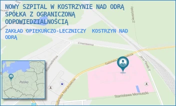 ZAKŁAD OPIEKUŃCZO-LECZNICZY - NOWY SZPITAL W KOSTRZYNIE NAD ODRĄ SPÓŁKA Z OGRANICZONĄ ODPOWIEDZIALNOŚCIĄ - UL. GABRIELA NARUTOWICZA 6,  KOSTRZYN NAD ODRĄ