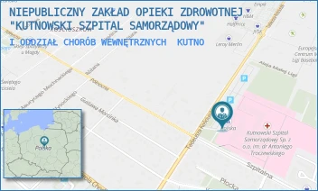 I ODDZIAŁ CHORÓB WEWNĘTRZNYCH - NIEPUBLICZNY ZAKŁAD OPIEKI ZDROWOTNEJ "KUTNOWSKI SZPITAL SAMORZĄDOWY" - UL. KOŚCIUSZKI 52,  KUTNO