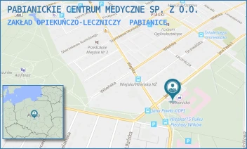 ZAKŁAD OPIEKUŃCZO-LECZNICZY - PABIANICKIE CENTRUM MEDYCZNE SP. Z O.O. - UL. JANA PAWŁA II 68,  PABIANICE