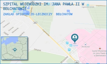 ZAKŁAD OPIEKUŃCZO-LECZNICZY - SZPITAL WOJEWÓDZKI IM. JANA PAWŁA II W BEŁCHATOWIE - UL. CZAPLINIECKA 123,  BEŁCHATÓW