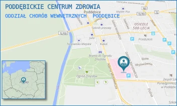 ODDZIAŁ CHORÓB WEWNĘTRZNYCH - PODDĘBICKIE CENTRUM ZDROWIA - UL. MICKIEWICZA 16,  PODDĘBICE