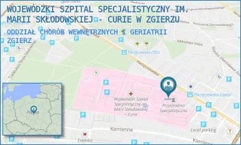ODDZIAŁ CHORÓB WEWNĘTRZNYCH I GERIATRII - WOJEWÓDZKI SZPITAL SPECJALISTYCZNY IM. MARII SKŁODOWSKIEJ - CURIE W ZGIERZU - UL. PARZĘCZEWSKA 35,  ZGIERZ