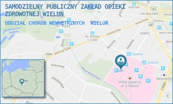 ODDZIAŁ CHORÓB WEWNĘTRZNYCH - SAMODZIELNY PUBLICZNY ZAKŁAD OPIEKI ZDROWOTNEJ WIELUŃ - UL. UL. SZPITALNA 16,  WIELUŃ