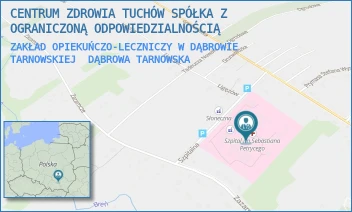 ZAKŁAD OPIEKUŃCZO-LECZNICZY W DĄBROWIE TARNOWSKIEJ - CENTRUM ZDROWIA TUCHÓW SPÓŁKA Z OGRANICZONĄ ODPOWIEDZIALNOŚCIĄ - UL. SZPITALNA 1,  DĄBROWA TARNOWSKA
