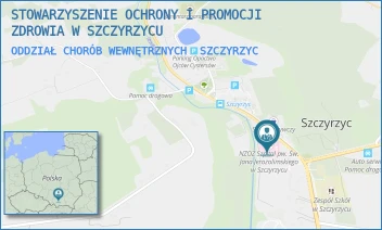 ODDZIAŁ CHORÓB WEWNĘTRZNYCH - STOWARZYSZENIE OCHRONY I PROMOCJI ZDROWIA W SZCZYRZYCU - UL. SZCZYRZYC 107,  SZCZYRZYC