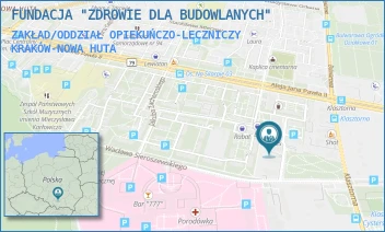 ZAKŁAD/ODDZIAŁ OPIEKUŃCZO-LECZNICZY - FUNDACJA "ZDROWIE DLA BUDOWLANYCH" - UL. MŁODOŚCI 9,  KRAKÓW-NOWA HUTA