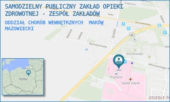 ODDZIAŁ CHORÓB WEWNĘTRZNYCH - SAMODZIELNY PUBLICZNY ZAKŁAD OPIEKI ZDROWOTNEJ - ZESPÓŁ ZAKŁADÓW - WITOSA 2,  MAKÓW MAZOWIECKI