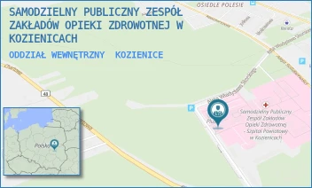 ODDZIAŁ WEWNĘTRZNY - SAMODZIELNY PUBLICZNY ZESPÓŁ ZAKŁADÓW OPIEKI ZDROWOTNEJ W KOZIENICACH - AL. WŁ. SIKORSKIEGO 10,  KOZIENICE