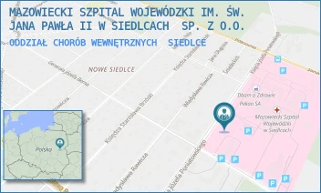 ODDZIAŁ CHORÓB WEWNĘTRZNYCH - MAZOWIECKI SZPITAL WOJEWÓDZKI IM. ŚW. JANA PAWŁA II W SIEDLCACH  SP. Z O.O. - PONIATOWSKIEGO 26,  SIEDLCE