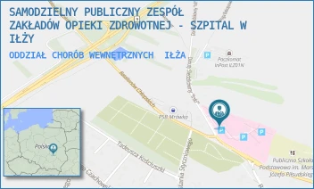 ODDZIAŁ CHORÓB WEWNĘTRZNYCH - SAMODZIELNY PUBLICZNY ZESPÓŁ ZAKŁADÓW OPIEKI ZDROWOTNEJ - SZPITAL W IŁŻY - DANUTY SIEDZIKÓWNY "INKI" 4,  IŁŻA