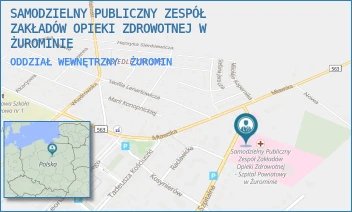 ODDZIAŁ WEWNĘTRZNY - SAMODZIELNY PUBLICZNY ZESPÓŁ ZAKŁADÓW OPIEKI ZDROWOTNEJ W ŻUROMINIE - SZPITALNA 56,  ŻUROMIN