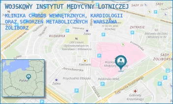 KLINIKA CHORÓB WEWNĘTRZNYCH, KARDIOLOGII ORAZ SCHORZEŃ METABOLICZNYCH - WOJSKOWY INSTYTUT MEDYCYNY LOTNICZEJ - KRASIŃSKIEGO 54/56,  WARSZAWA ŻOLIBORZ