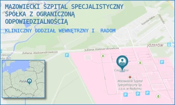 KLINICZNY ODDZIAŁ WEWNĘTRZNY I - MAZOWIECKI SZPITAL SPECJALISTYCZNY SPÓŁKA Z OGRANICZONĄ ODPOWIEDZIALNOŚCIĄ - J. ALEKSANDROWICZA 5,  RADOM