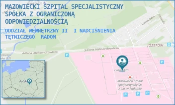 ODDZIAŁ WEWNĘTRZNY II  I NADCIŚNIENIA TĘTNICZEGO - MAZOWIECKI SZPITAL SPECJALISTYCZNY SPÓŁKA Z OGRANICZONĄ ODPOWIEDZIALNOŚCIĄ - J. ALEKSANDROWICZA 5,  RADOM