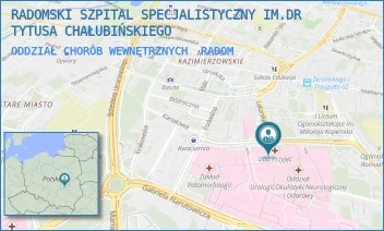 ODDZIAŁ CHORÓB WEWNĘTRZNYCH - RADOMSKI SZPITAL SPECJALISTYCZNY IM. DR TYTUSA CHAŁUBIŃSKIEGO - TOCHTERMANA 1,  RADOM