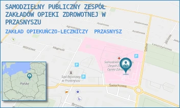 ZAKŁAD OPIEKUŃCZO-LECZNICZY - SAMODZIELNY PUBLICZNY ZESPÓŁ ZAKŁADÓW OPIEKI ZDROWOTNEJ W PRZASNYSZU - SADOWA 9,  PRZASNYSZ