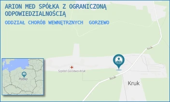ODDZIAŁ CHORÓB WEWNĘTRZNYCH - ARION MED SPÓŁKA Z OGRANICZONĄ ODPOWIEDZIALNOŚCIĄ - KRUK 5,  GORZEWO