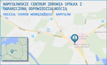 ODDZIAŁ CHORÓB WEWNĘTRZNYCH - NAMYSŁOWSKIE CENTRUM ZDROWIA SPÓŁKA Z OGRANICZONĄ ODPOWIEDZIALNOŚCIĄ - UL. OLEŚNICKA 4,  NAMYSŁÓW