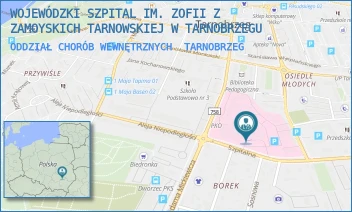 ODDZIAŁ CHORÓB WEWNĘTRZNYCH - WOJEWÓDZKI SZPITAL IM. ZOFII Z ZAMOYSKICH TARNOWSKIEJ W TARNOBRZEGU - SZPITALNA 1,  TARNOBRZEG