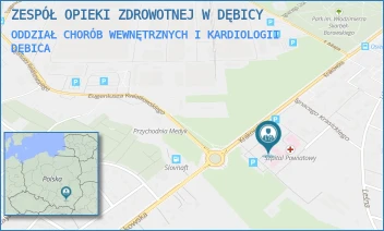 ODDZIAŁ CHORÓB WEWNĘTRZNYCH I KARDIOLOGII - ZESPÓŁ OPIEKI ZDROWOTNEJ W DĘBICY - UL. KRAKOWSKA 91,  DĘBICA