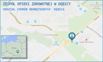 ODDZIAŁ CHORÓB WEWNĘTRZNYCH - ZESPÓŁ OPIEKI ZDROWOTNEJ W DĘBICY - UL. KRAKOWSKA 91,  DĘBICA