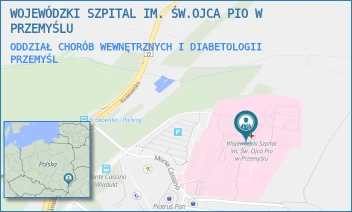 ODDZIAŁ CHORÓB WEWNĘTRZNYCH I DIABETOLOGII - WOJEWÓDZKI SZPITAL IM. ŚW.OJCA PIO W PRZEMYŚLU - UL. MONTE CASSINO 18,  PRZEMYŚL