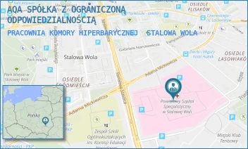 PRACOWNIA KOMORY HIPERBARYCZNEJ - AQA SPÓŁKA Z OGRANICZONĄ ODPOWIEDZIALNOŚCIĄ - UL. STANISŁAWA STASZICA 4,  STALOWA WOLA
